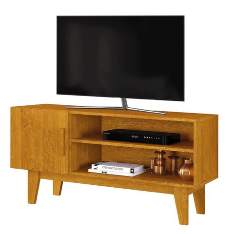 Rack Bancada para Tv de até 42" 1 Porta Dallen Naturale