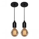 Ver imagem 6 de Kit/2 Lustre Pendente Luminária Md-4149 Suporte para Lâmpada / Não Inclusa - Bivolt