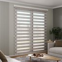 Ver imagem 2 de Persiana Double Vision Bando Larg 1,80x2,20 Alt:Bege