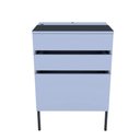 Ver imagem 1 de Bancada Auxiliar para Barbearia T1 MDF 60cm Azul Sereno Kolla Mobília