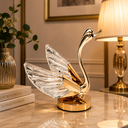 Ver imagem 1 de Luminária Decorativa Cisne Dourado LED Branco Quente