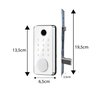 Fechadura Digital Biometria, Senha e Wifi Advance 8600a Branca - 2