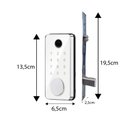 Ver imagem 2 de Fechadura Digital Biometria, Senha e Wifi Advance 8600a Branca