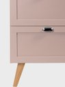 Ver imagem 7 de Gabinete para Banheiro com Espelheira 60cm Retro Mdf Salmao Milano - On Móveis