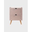 Ver imagem 2 de Gabinete para Banheiro com Espelheira 60cm Retro Mdf Salmao Milano - On Móveis