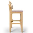Ver imagem 7 de Kit 02 Banquetas Altas Para Cozinha Bancada Sala Tela Betta Fixa L02 Suede Rosê - Lyam Lyam Decor