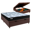 Ver imagem 1 de Cama Box Bau + Colchão Casal Molas Ensacadas Life Gold Paropas