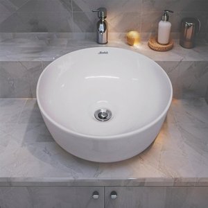 Cuba Apoio para Banheiro Redonda 30cm Lavabo Hana Mondialle