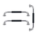 Ver imagem 1 de Barra de Apoio 60cm Inox Suporte Antiderrapante Banheiro Box Kit 3 Unidades Idoso Gestante Acessibil