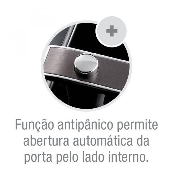 Kit Porta Pivotante Alumínio Sasazaki com Fechadura Biométrica Vidro Liso Aluminium 223,5 x 126,2cm - 5