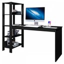 Ver imagem 2 de Mesa Escrivaninha Artemis 4 Prateleiras Preto - Art Panta