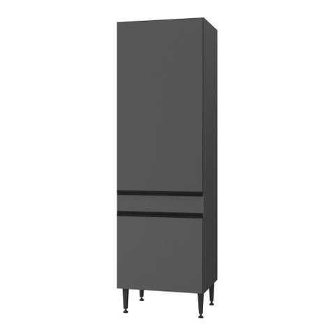 Paneleiro Armário de Cozinha com 2 Portas Milano Multimóveis Mp2389 Cinza