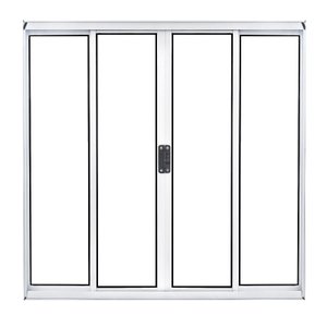 VITRÔ 4 FOLHAS - ALUMÍNIO BRANCO 1,00 X 1,50