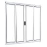 VITRÔ 4 FOLHAS - ALUMÍNIO BRANCO 1,00 X 1,50 - 2