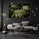 Ver imagem 2 de Quadro Decorativo Horizontal Planta Costela de Adão Com Moldura Sem Vidro 40X60
