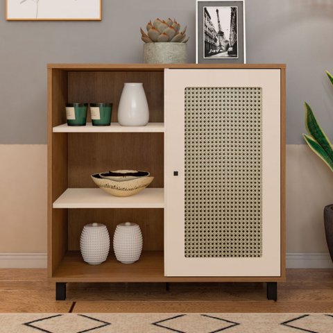 Buffet 1 Porta Charlotte Off White