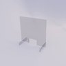 Barreira de Proteção para Mesa de Atendimento Desmontável - 100x50cm - 5