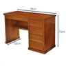 Mesa Home Office Apolo 1,11M Madeira Maciça Cor Mel - 2