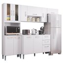 Ver imagem 1 de Cozinha Lavínia Balcão com Tampo Branco - Poquema
