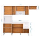 Ver imagem 3 de Cozinha Lavínia Balcão com Tampo Branco - Poquema