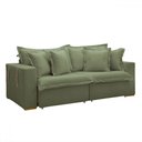 Ver imagem 2 de Sofá Cama 3 Lugares Arizona Retrátil 20735 Boucle Verde - Celflex