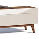 Ver imagem 3 de Rack Classic 3 Gavetas 180cm Imcal 11275 Off White Freijó Sala