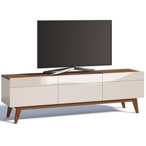 Rack Classic 3 Gavetas 180cm Imcal 11275 Off White Freijó Sala