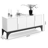 Buffet Amalfi Pé Madeira Off-white Madero Canela - 5