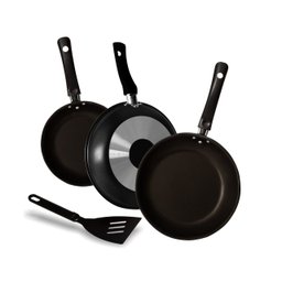 Jogo de Frigideira 3 Peças 16/18/20 Cm + Espátula - Cozinha - 3