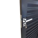 Ver imagem 3 de Porta Palheta de Alumínio Preto Maçaneta Premium Linha Roma:Esquerda/210 x 100
