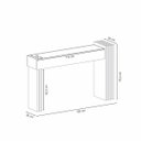 Ver imagem 3 de Aparador Buffet Astro com Espelho Nature/ Off White para Sala de Estar Recepção