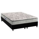 Ver imagem 1 de Cama Box Queen: Colchão Espuma D33 Orthosono + Base Crc Suede Black (158x198)