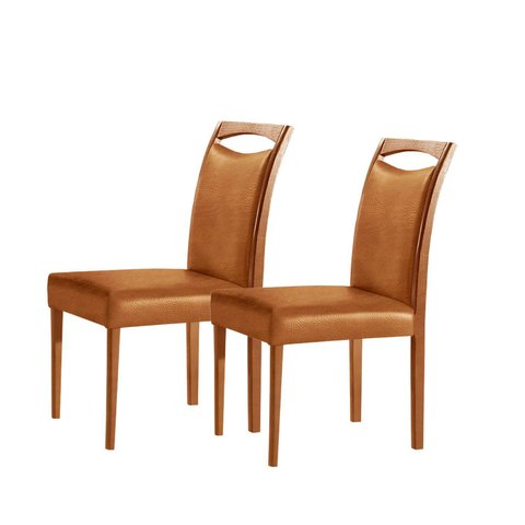 Conjunto 2 Cadeiras Madeira Maciça Safira