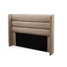 Cabeceira Estofada BMW para Cama Box King 198 cm Suede Bege para Quarto - Fratello - 2