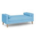 Ver imagem 1 de Recamier Berlim 1,20m Suede Azul Turquesa - Clique Decorações