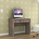 Ver imagem 1 de Mesa Simples para Computador 1 Gaveta Rústico Lilies Móveis