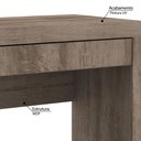 Ver imagem 2 de Mesa Simples para Computador 1 Gaveta Rústico Lilies Móveis