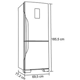 RGeladeira Panasonic Inverter, Duplex 425L - BB53PV3W - 110V - 7