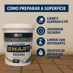 Smart Resina Incolor 3,6l 5 em 1 Dry Levis | Impermeabilizante, Verniz, Selador Base D’água - 6