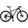 Bicicleta Aro 29 Quadro 17 Alumínio 27v Suspensão Freio Hidráulico Orion Preto/Verde - Spaceline - 1