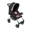 Carrinho de Bebê Romano Preto e Rosa - Galzerano - 2