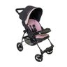 Carrinho de Bebê Romano Preto e Rosa - Galzerano - 1