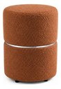 Ver imagem 3 de Kit de Puff com Cinta no Meio Prata, Cor Terracota Boucle - Let Móveis