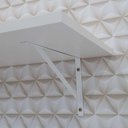 Ver imagem 2 de Kit 4 Prateleiras 60 x 30cm Branca com Mão Francesa