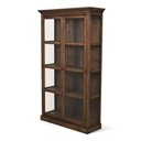 Ver imagem 2 de Cristaleira de Madeira 2P Laterais Envidraçadas Range Castanho Canela