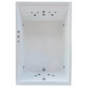 Ver imagem 1 de Banheira Hidromassagem Astra Cayman Double Luxo 180CMX120CMX52CM - 04 Jatos Branco Acrílico P1 sem a