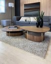 Ver imagem 2 de Mesa Centro Elsinki Alta Tampo e Base Ebanizado Haste Gold 35cm - 60223