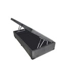 Ver imagem 2 de Base Box Baú Solteirão Luxo Blindado NK Camas Suede Cinza 49x96x203
