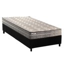 Ver imagem 1 de Conjunto Box Solteiro: Colchão Espuma Paropas D45 Pasquale Plus Gray + Base Crc Suede Black (88x188