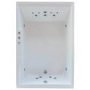 Ver imagem 2 de Banheira Hidromassagem Astra Cayman Double Luxo 180cmx120cmx52cm - 04 Jatos Branco Acrílico P2 Sem A